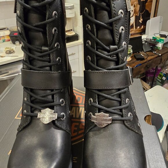 Harley-Davidson Women's Size 7.5 Talley Ridge 7.25" Motorcycle Boots D83878 NEW - Picture 4 of 14